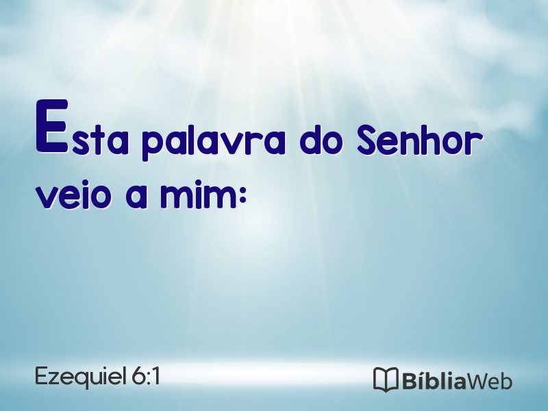 Ezequiel 6:1 em imagem para compartilhar