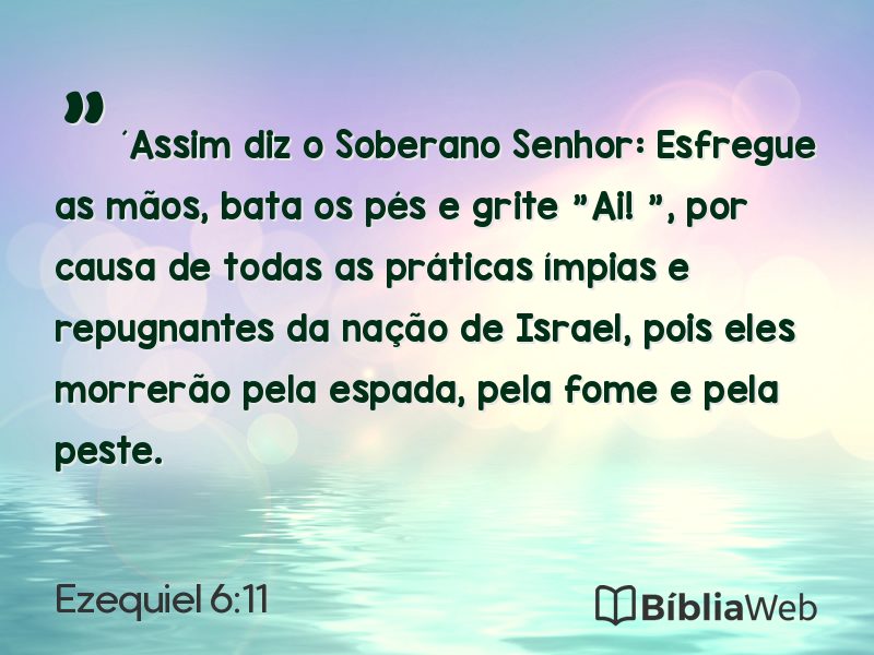 Ezequiel 6:11 em imagem para compartilhar