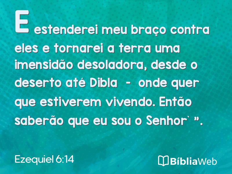 Ezequiel 6:14 em imagem para compartilhar