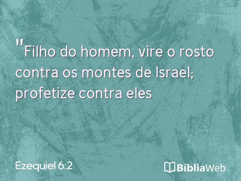 Ezequiel 6:2 em imagem para compartilhar