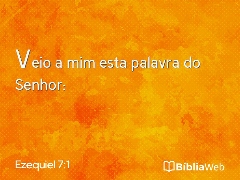 Ezequiel 7:1 em imagem para compartilhar