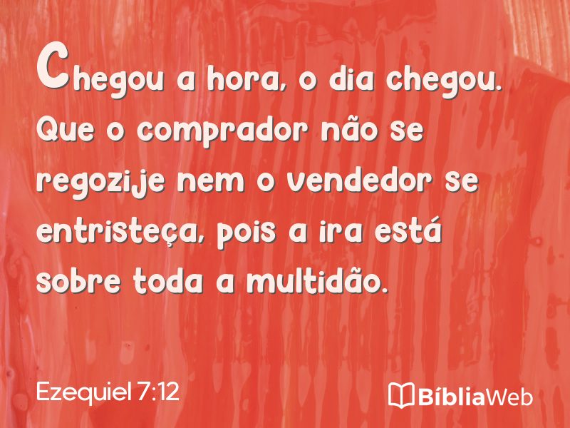Ezequiel 7:12 em imagem para compartilhar