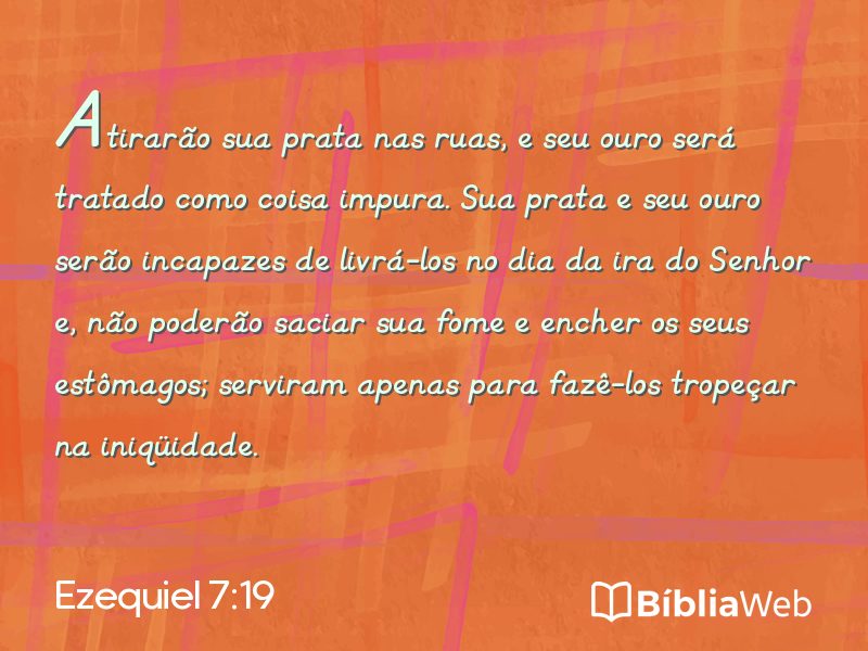 Ezequiel 7:19 em imagem para compartilhar