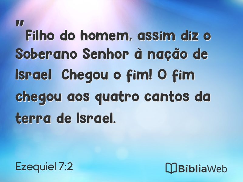 Ezequiel 7:2 em imagem para compartilhar