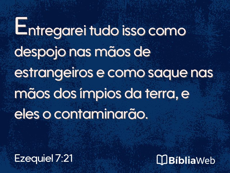 Ezequiel 7:21 em imagem para compartilhar