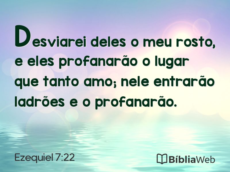 Ezequiel 7:22 em imagem para compartilhar