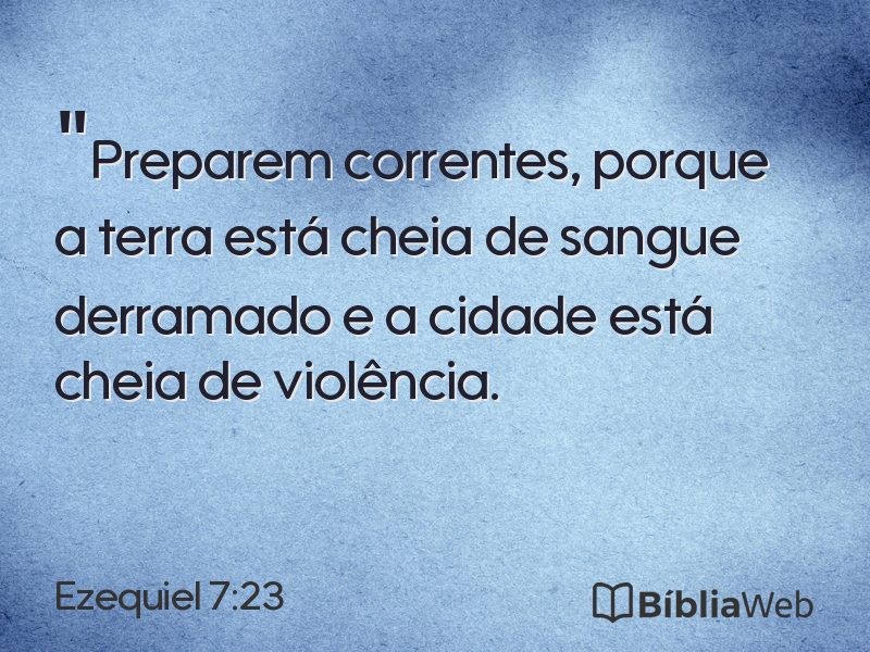 Ezequiel 7:23 em imagem para compartilhar