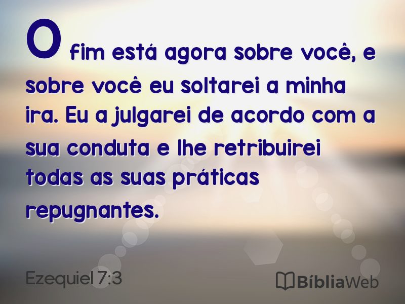 Ezequiel 7:3 em imagem para compartilhar