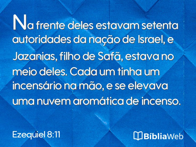 Ezequiel 8:11 em imagem para compartilhar