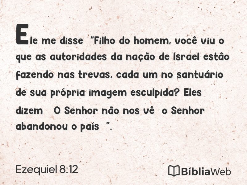 Ezequiel 8:12 em imagem para compartilhar