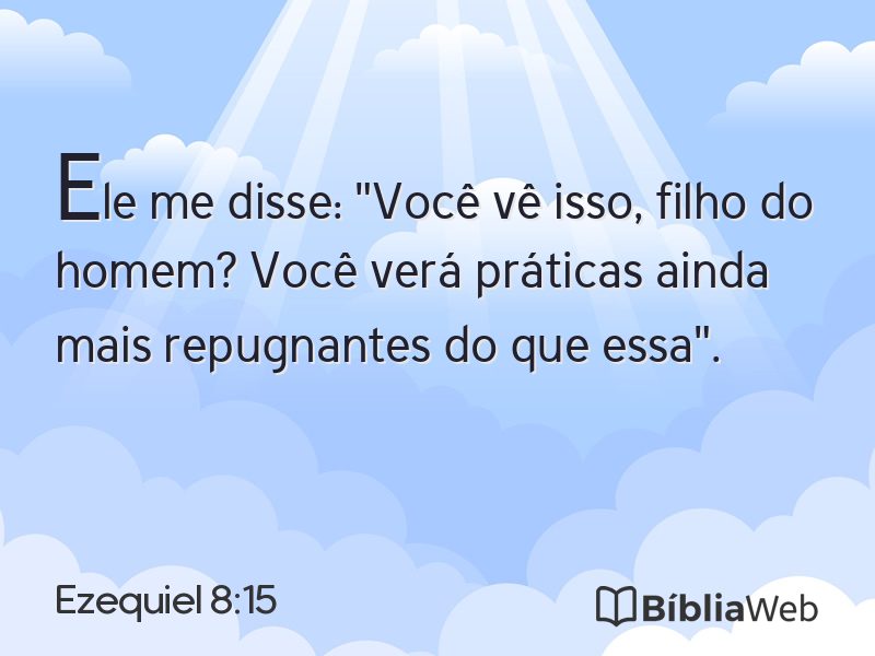 Ezequiel 8:15 em imagem para compartilhar