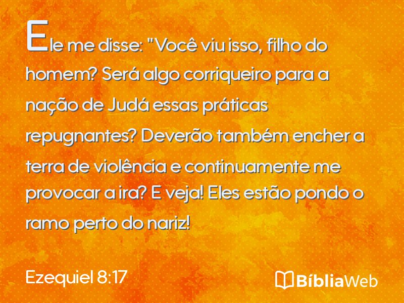 Ezequiel 8:17 em imagem para compartilhar