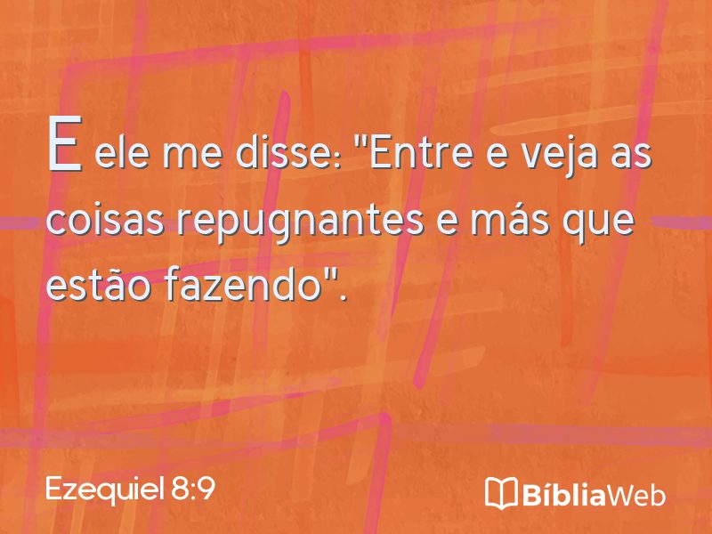 Ezequiel 8:9 em imagem para compartilhar