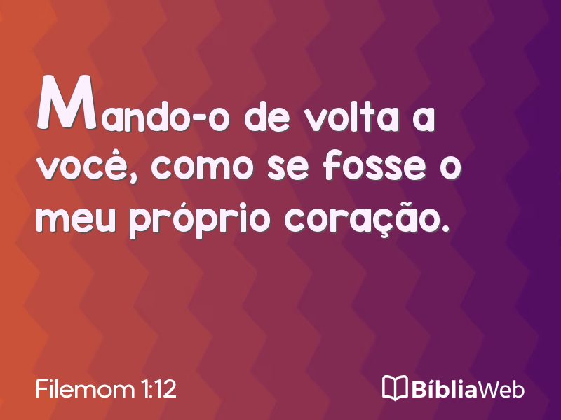 Filemom 1:12 em imagem para compartilhar