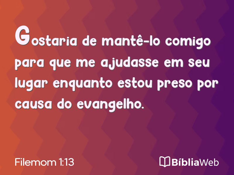 Filemom 1:13 em imagem para compartilhar