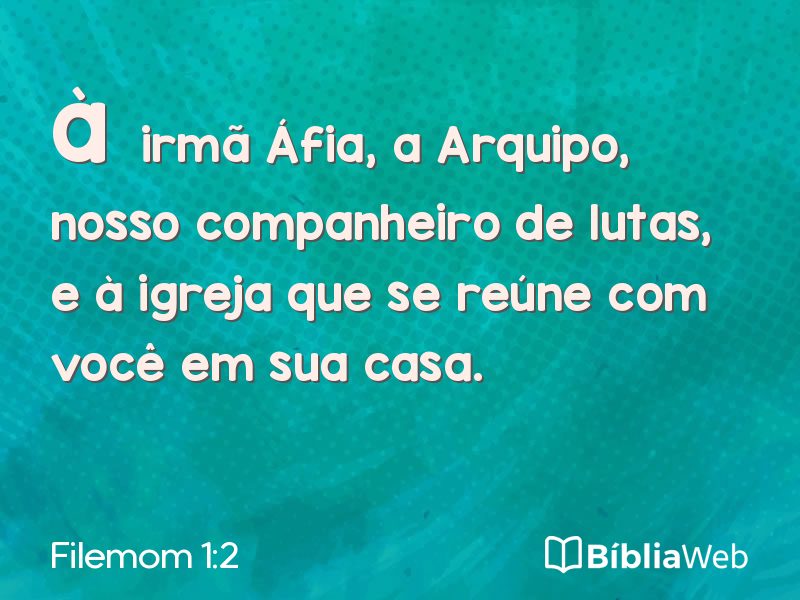 Filemom 1:2 em imagem para compartilhar