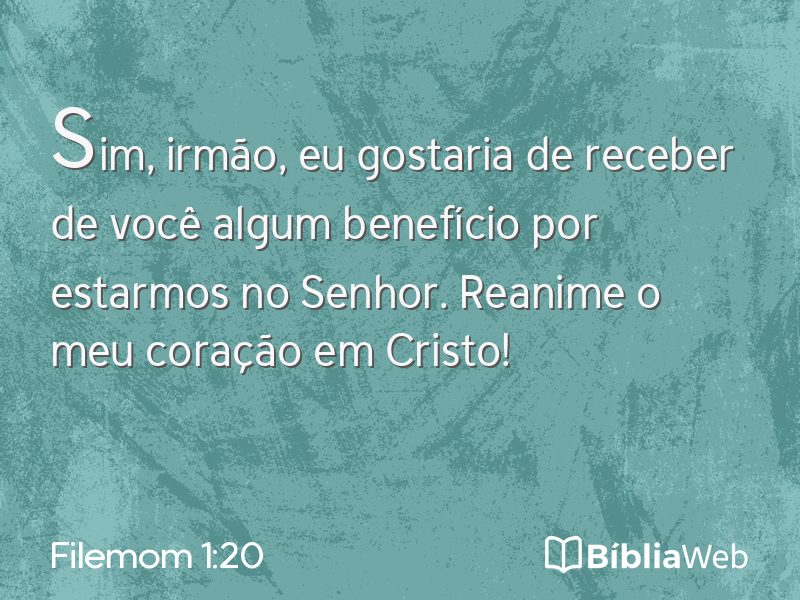 Filemom 1:20 em imagem para compartilhar