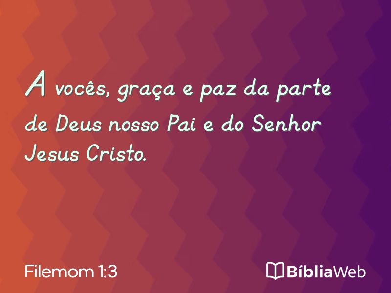 Filemom 1:3 em imagem para compartilhar