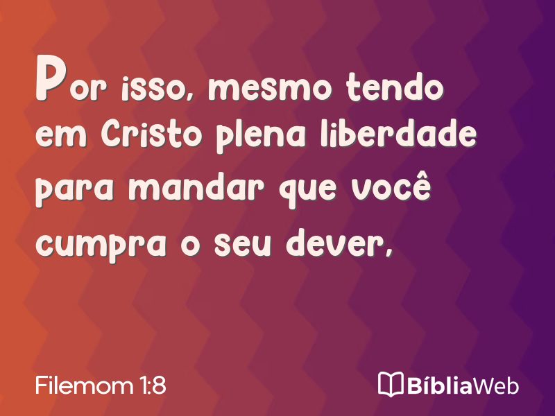 Filemom 1:8 em imagem para compartilhar