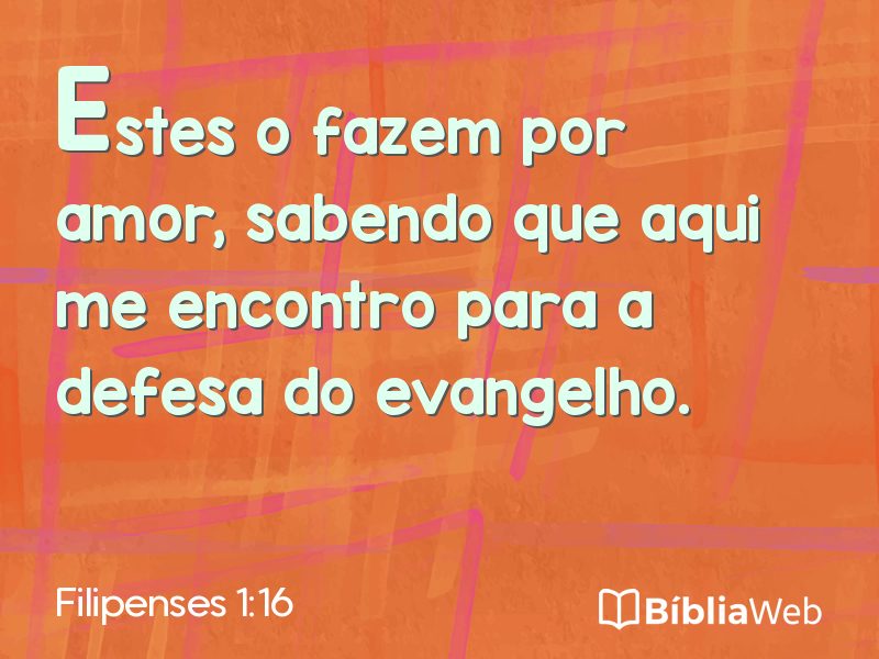Filipenses 1:16 em imagem para compartilhar