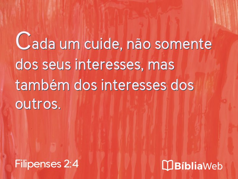 Filipenses 2:4 em imagem para compartilhar