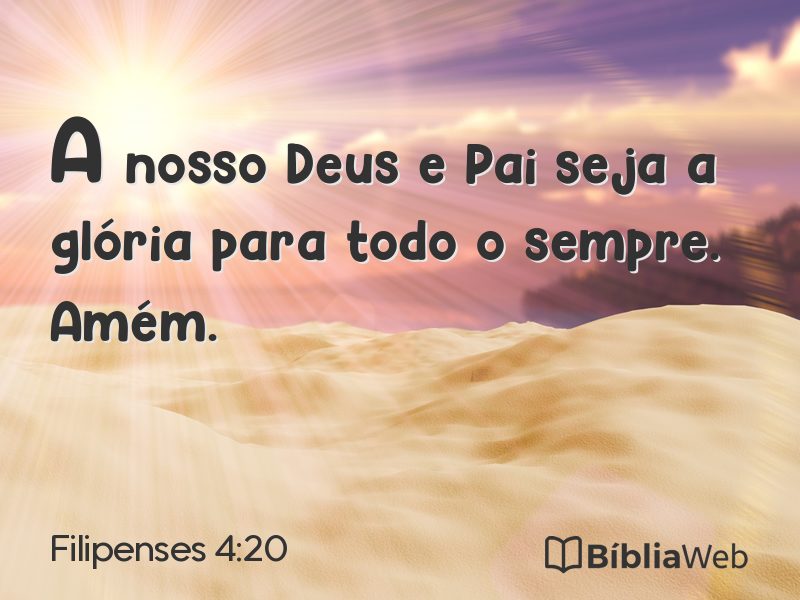 Filipenses 4:20 em imagem para compartilhar