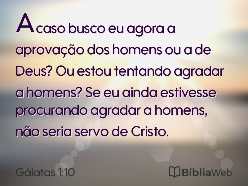 Gálatas 1:10 em imagem para compartilhar