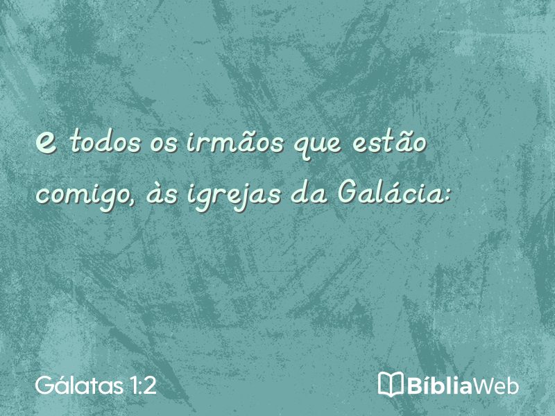 Gálatas 1:2 em imagem para compartilhar