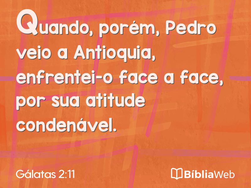 Gálatas 2:11 em imagem para compartilhar