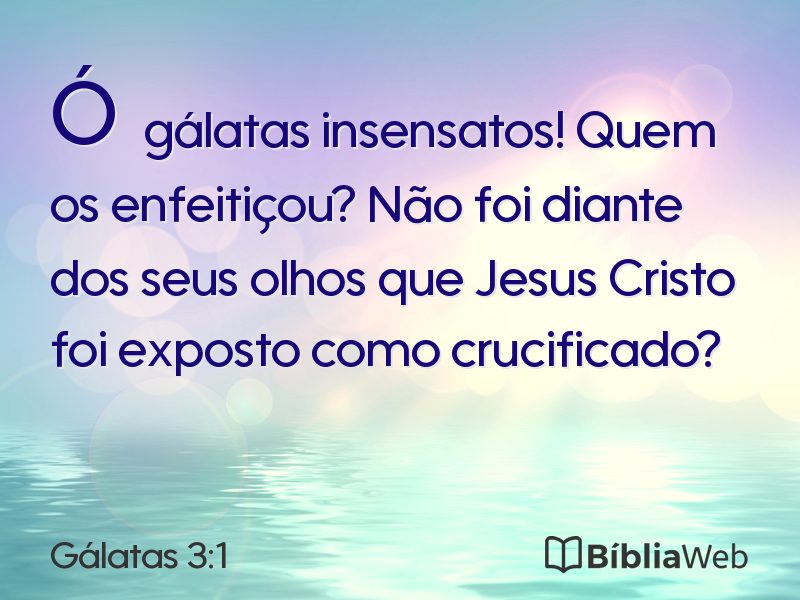 Gálatas 3:1 em imagem para compartilhar