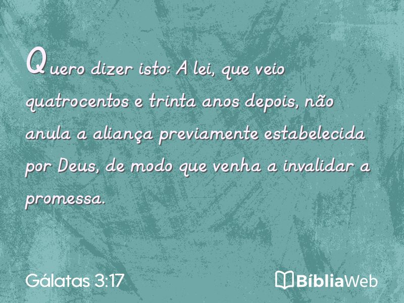 Gálatas 3:17 em imagem para compartilhar