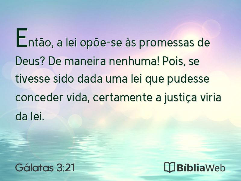 Gálatas 3:21 em imagem para compartilhar