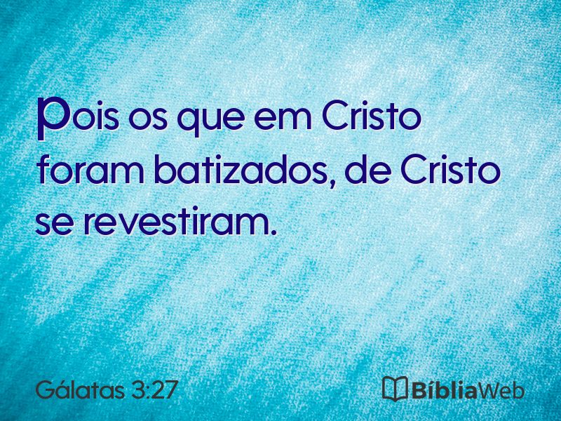 Gálatas 3:27 em imagem para compartilhar