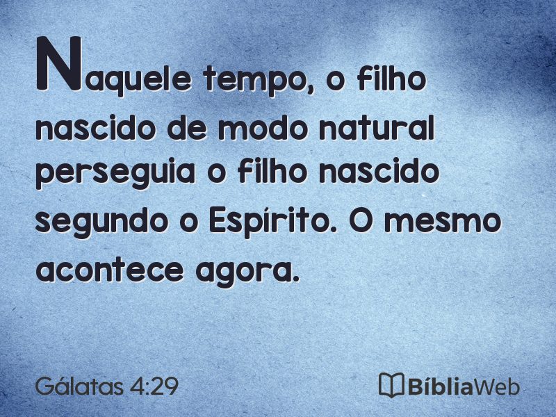 Gálatas 4:29 em imagem para compartilhar