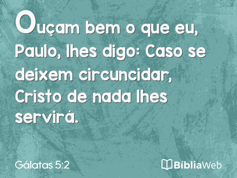 Gálatas 5:2 em imagem para compartilhar
