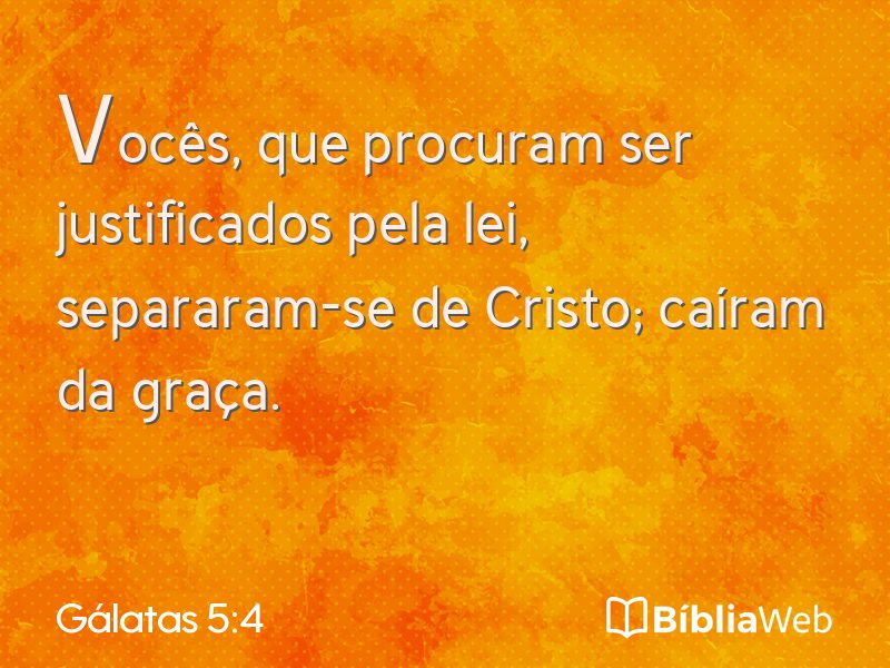 Gálatas 5:4 em imagem para compartilhar