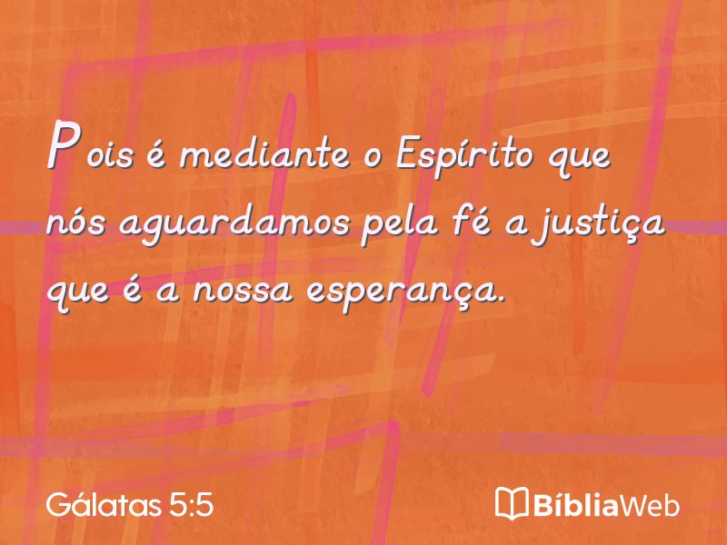Gálatas 5:5 em imagem para compartilhar