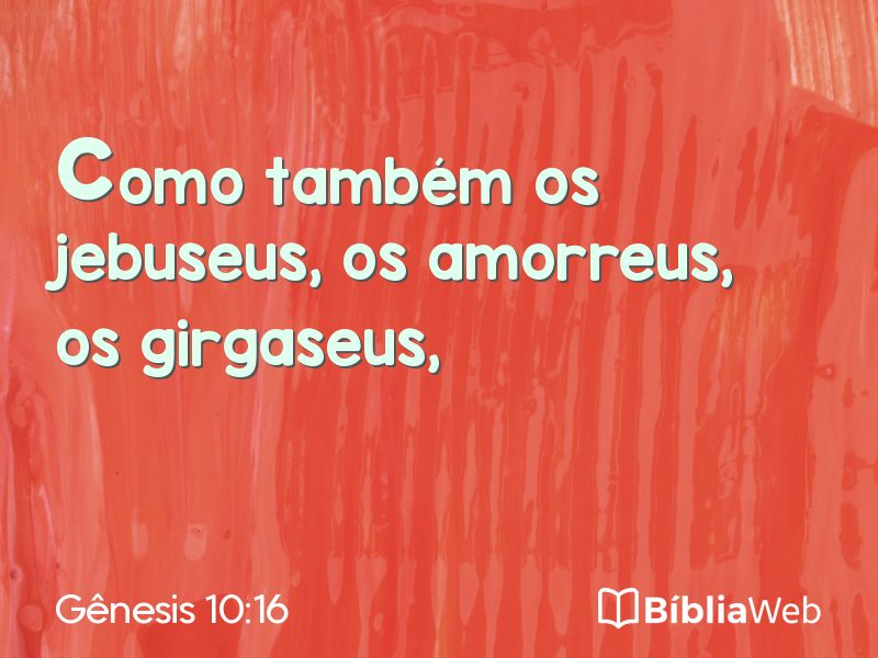 Gênesis 10:16 em imagem para compartilhar