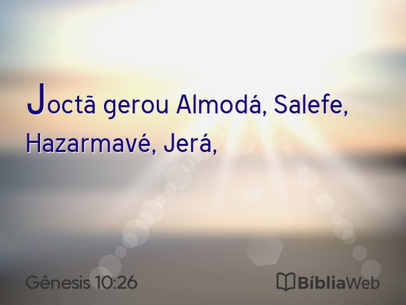 Gênesis 10:26 em imagem para compartilhar