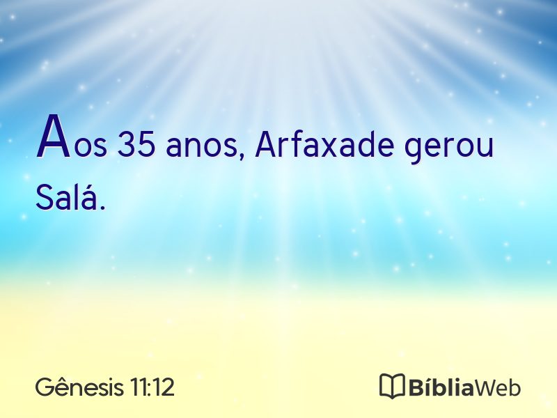 Gênesis 11:12 em imagem para compartilhar