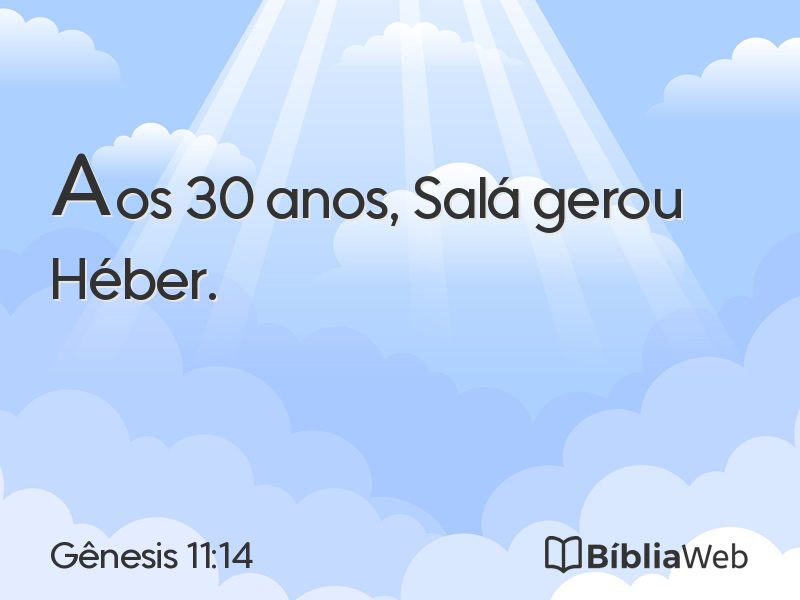 Gênesis 11:14 em imagem para compartilhar