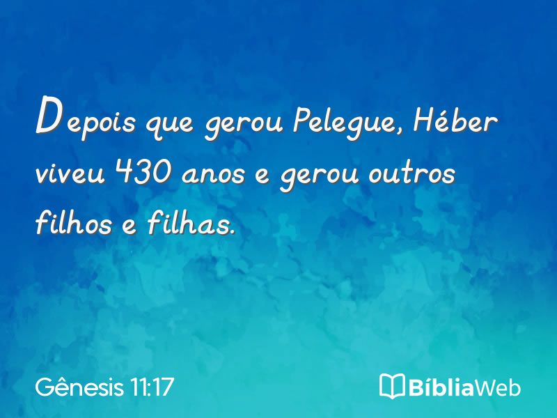 Gênesis 11:17 em imagem para compartilhar
