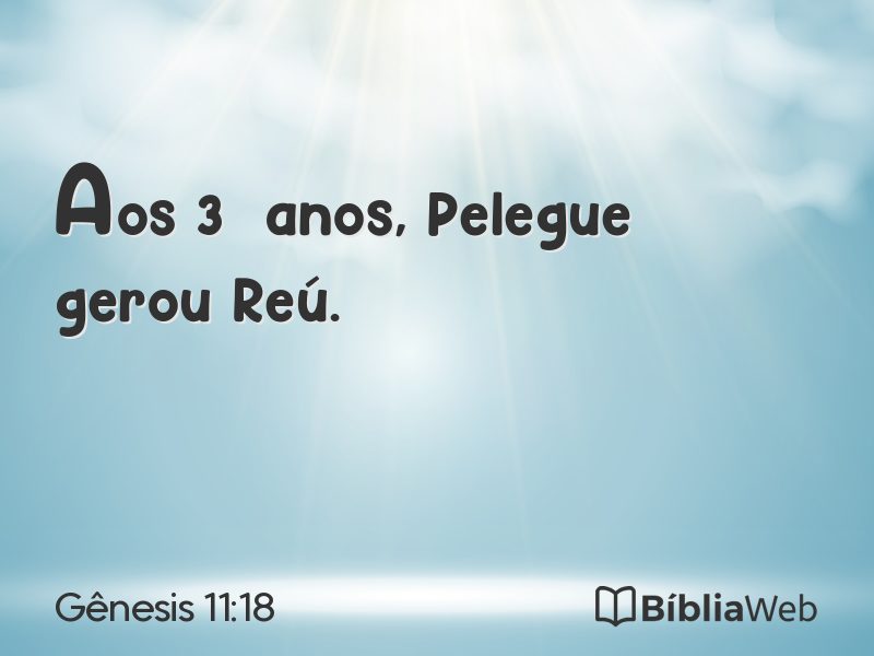 Gênesis 11:18 em imagem para compartilhar