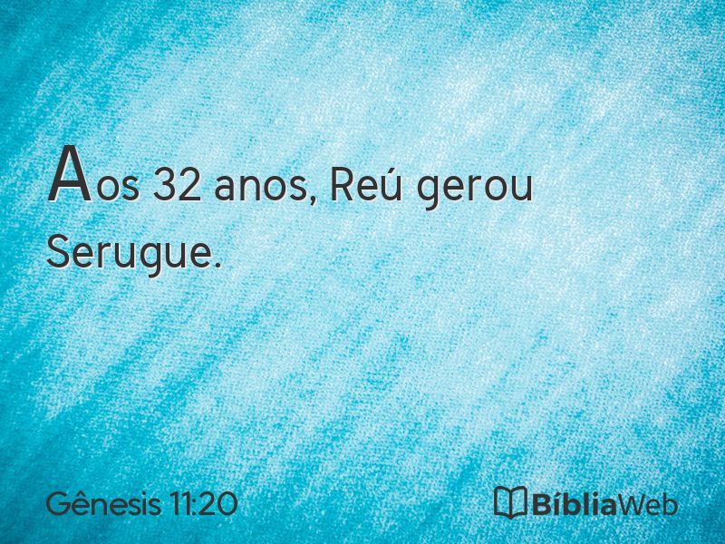 Gênesis 11:20 em imagem para compartilhar