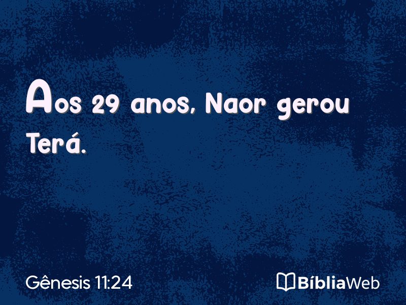 Gênesis 11:24 em imagem para compartilhar