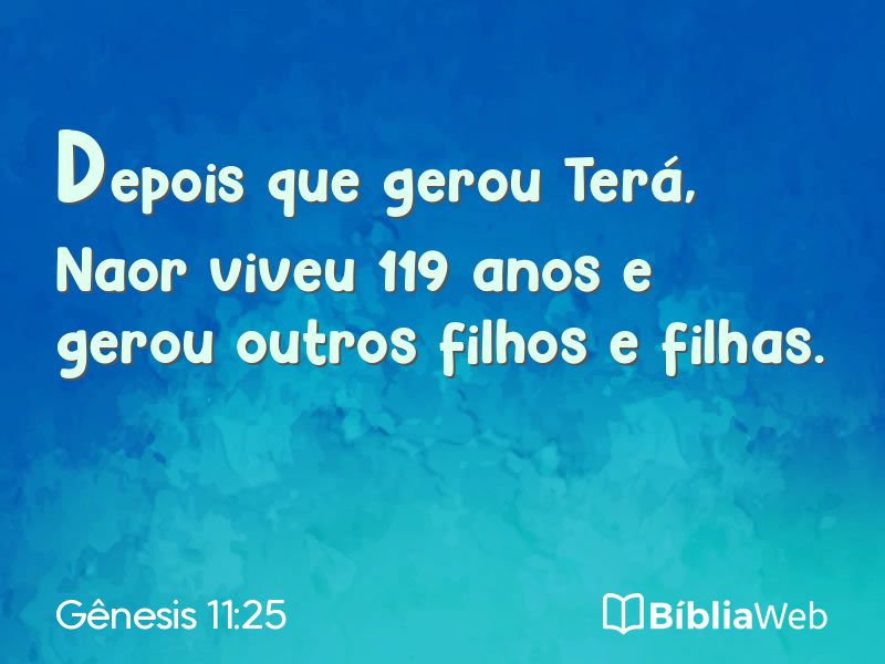 Gênesis 11:25 em imagem para compartilhar
