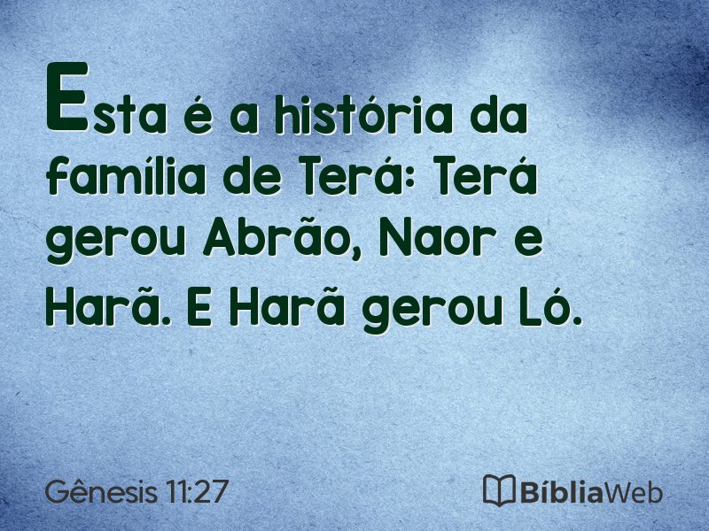 Gênesis 11:27 em imagem para compartilhar