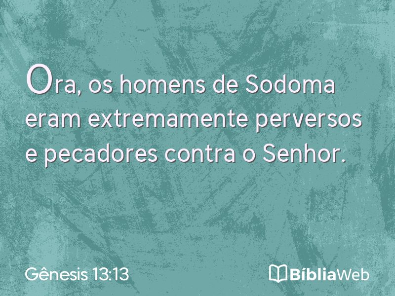 Gênesis 13:13 em imagem para compartilhar