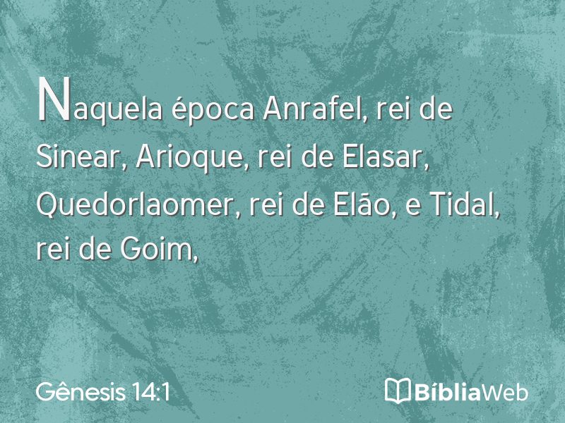 Gênesis 14:1 em imagem para compartilhar