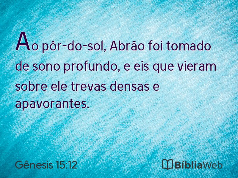Gênesis 15:12 em imagem para compartilhar